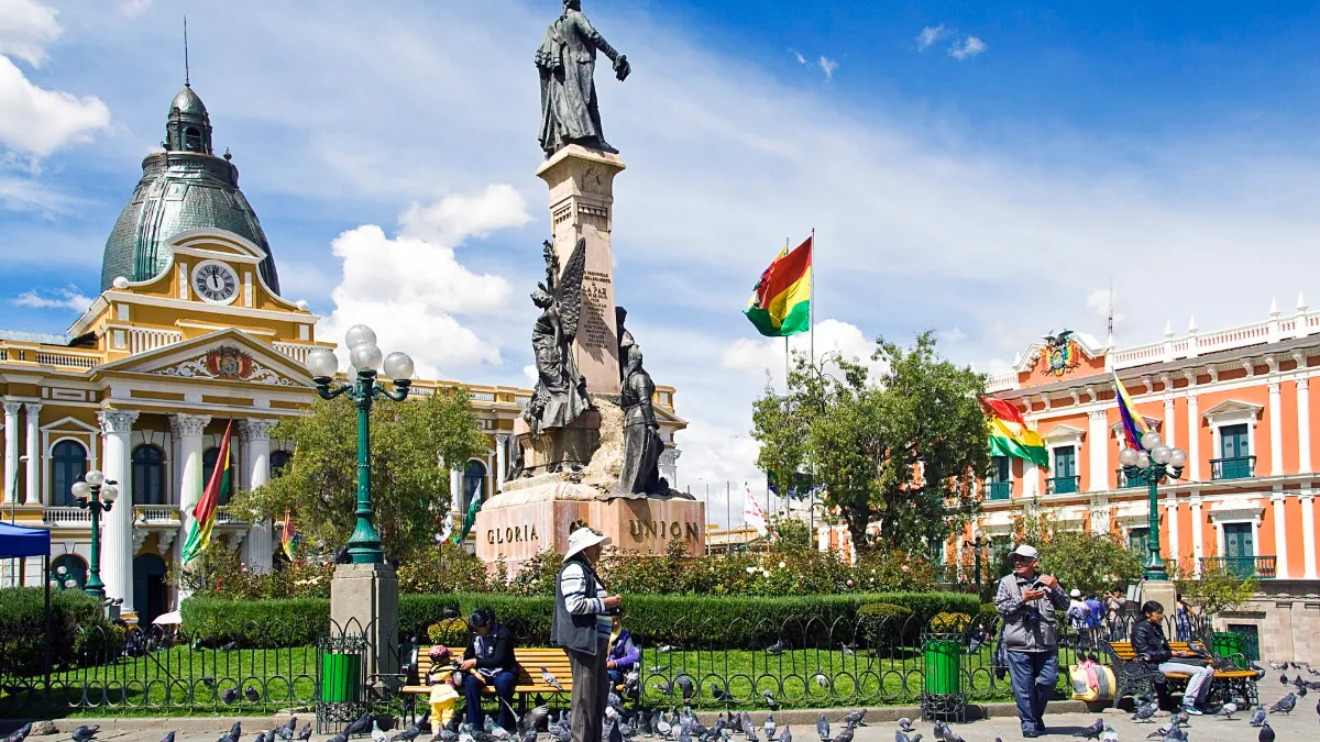 Plaza Murillo, en La Paz (Bolivia)
